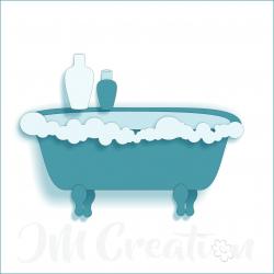 Stanzschablone - Badewanne + Co.